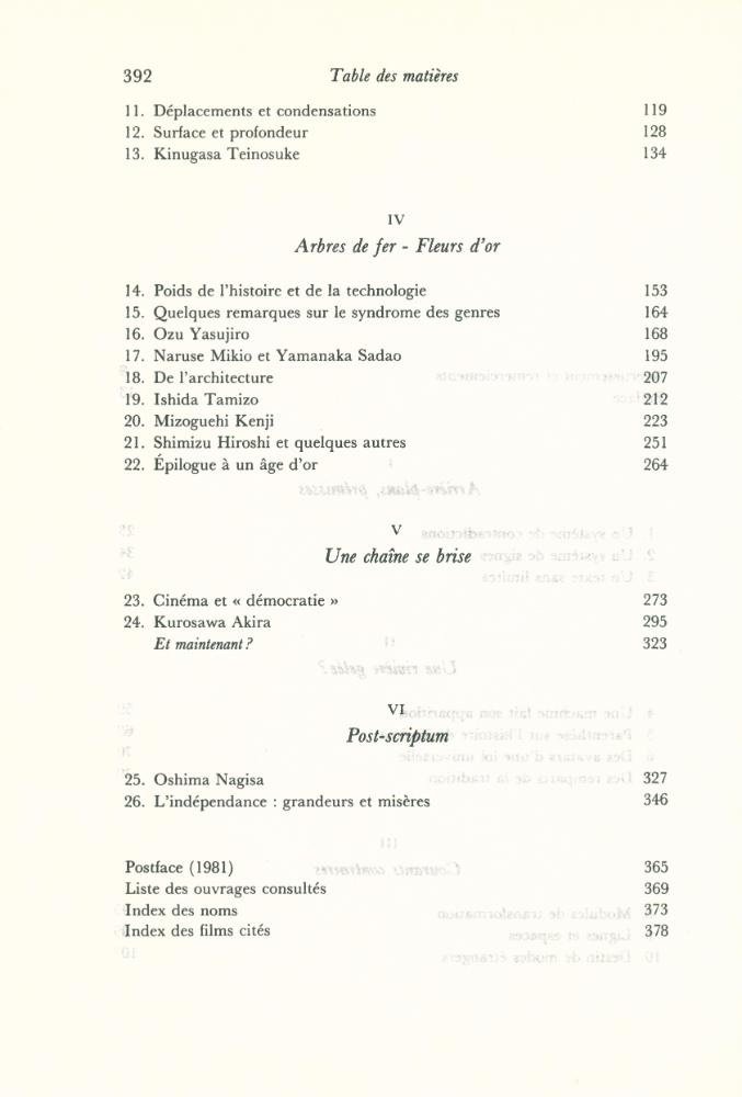 『Pour un observateur lointain : Forme et signification dans le cinéma japonais』 3