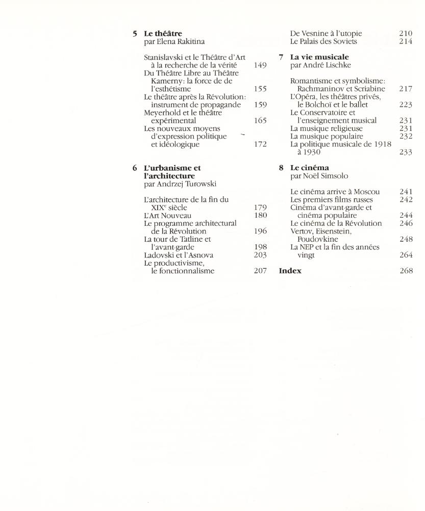 『moscou 1900 - 1930 : Vie quotidienne, Arts plastiques, Litérature, Théâtre, Architecture, Musique, Cinéma』 3