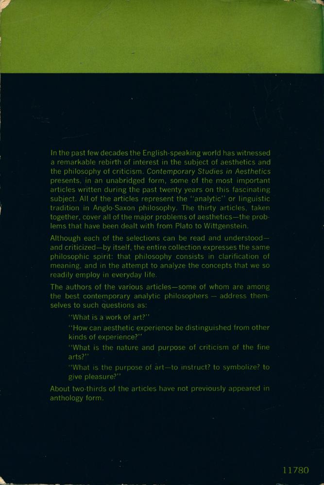 『CONTEMPORARY STUDIES IN AESTHETICS』 4