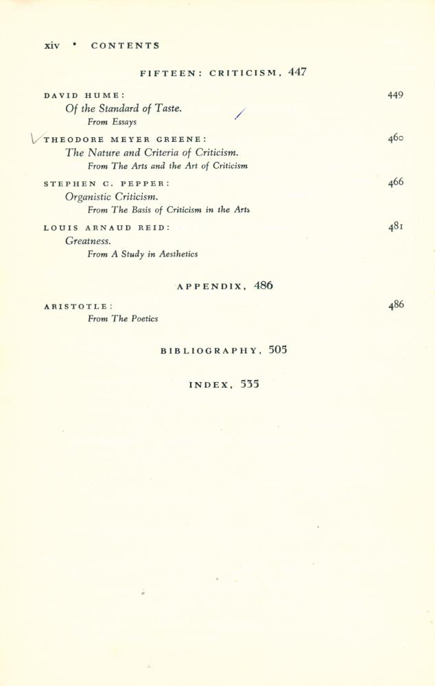 『A Modern Book of ESTHETICS : AN ANTHOLOGY』 7