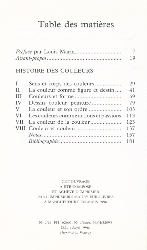 『HISTOIRE DES COULEURS』 2