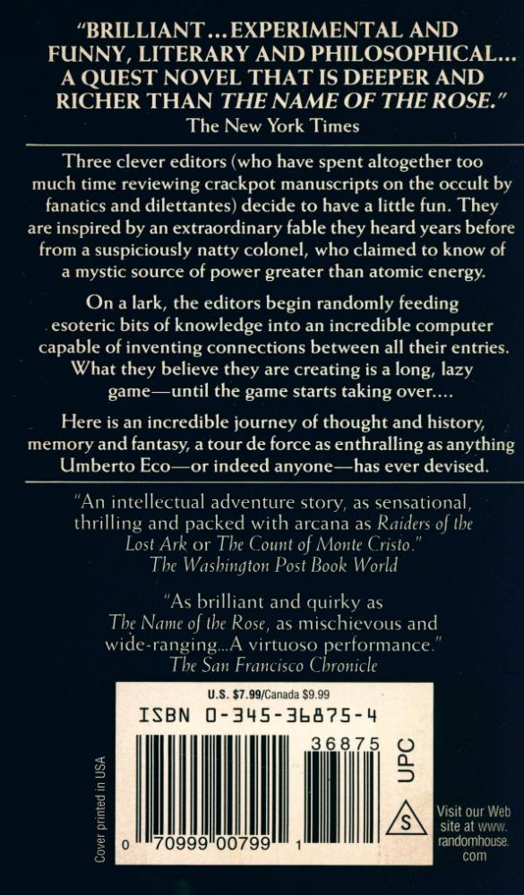 『FOUCAULT'S PENDULUM』
