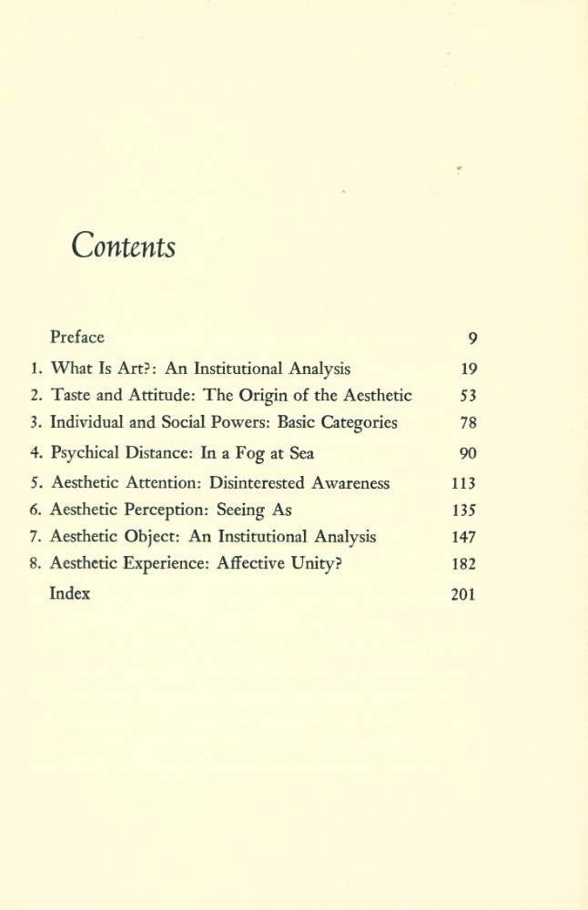 『Art and the Aesthetic: AN INSTITUTIONAL ANALYSIS』 2