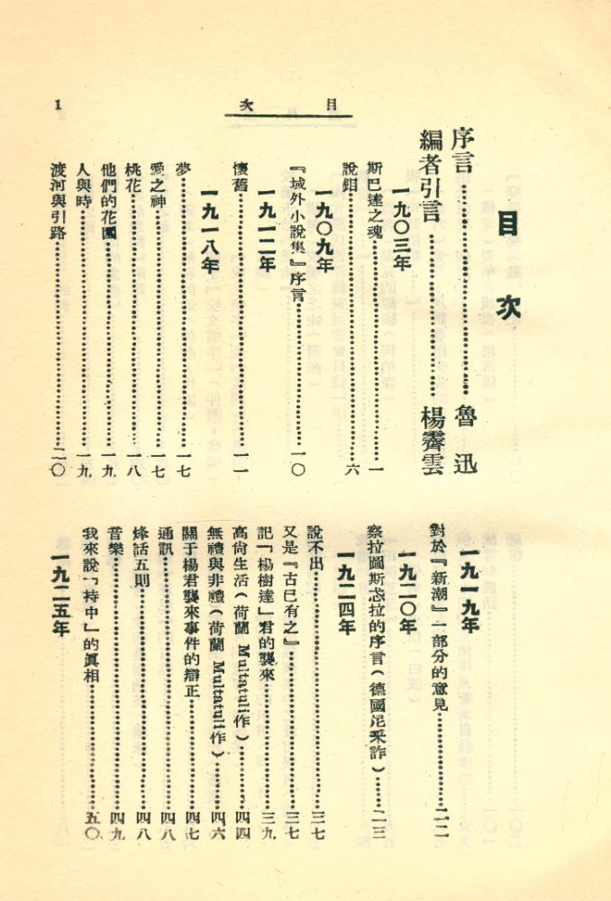 『中國現代文學叢刊: 集外集』 2