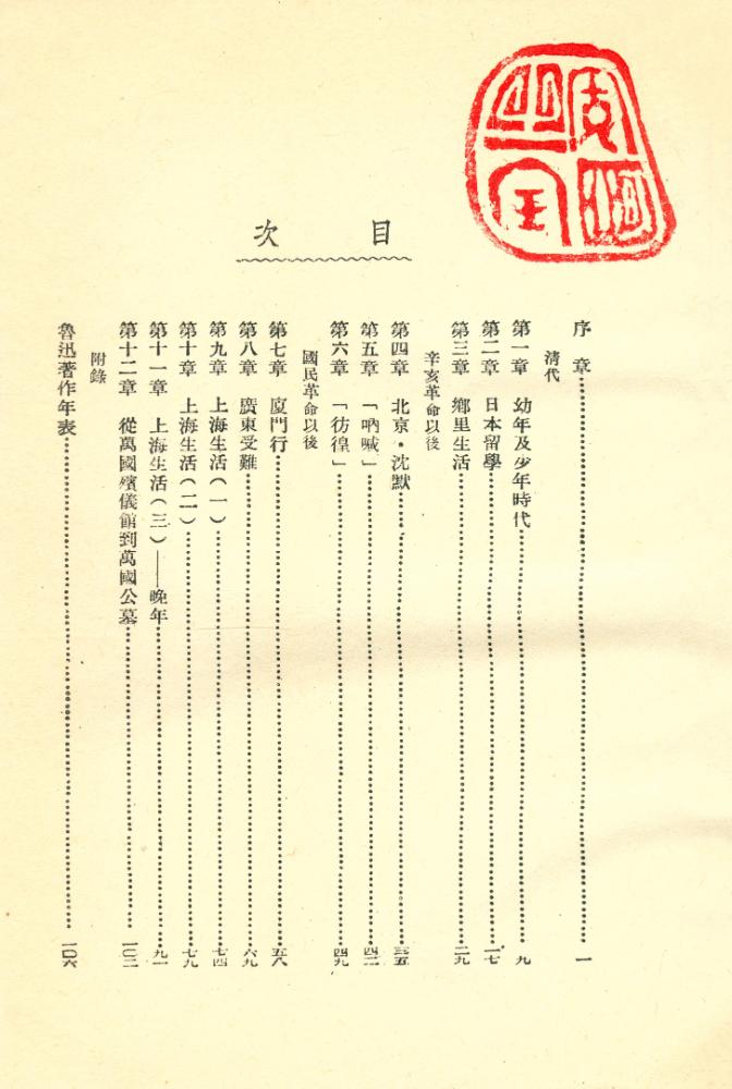 『中國現代文學叢刊: 魯迅傅』 2