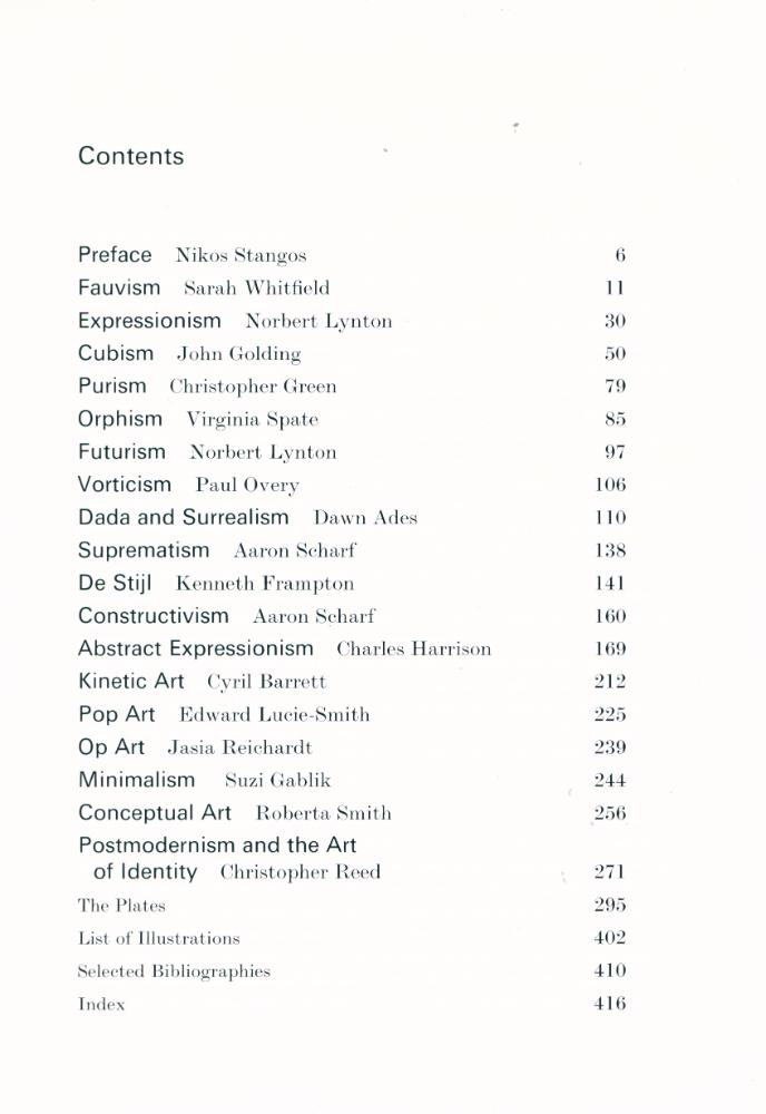 『Concepts of Modern Art : From Fauvism to Postmodernism, 139 illustrations』 2