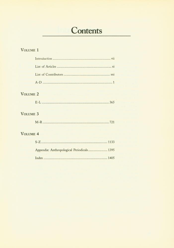 『Encyclopedia of cultural anthropology 3』 2