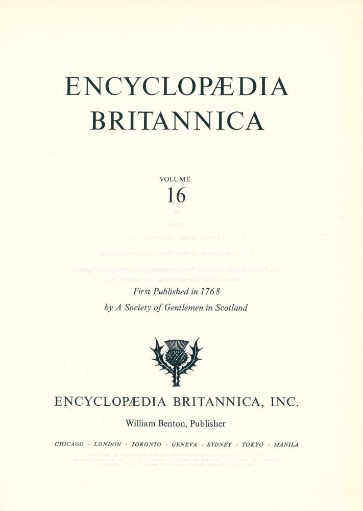『ENCYCLOPÆDIA BRITANNICA : VOLUME 16』 2