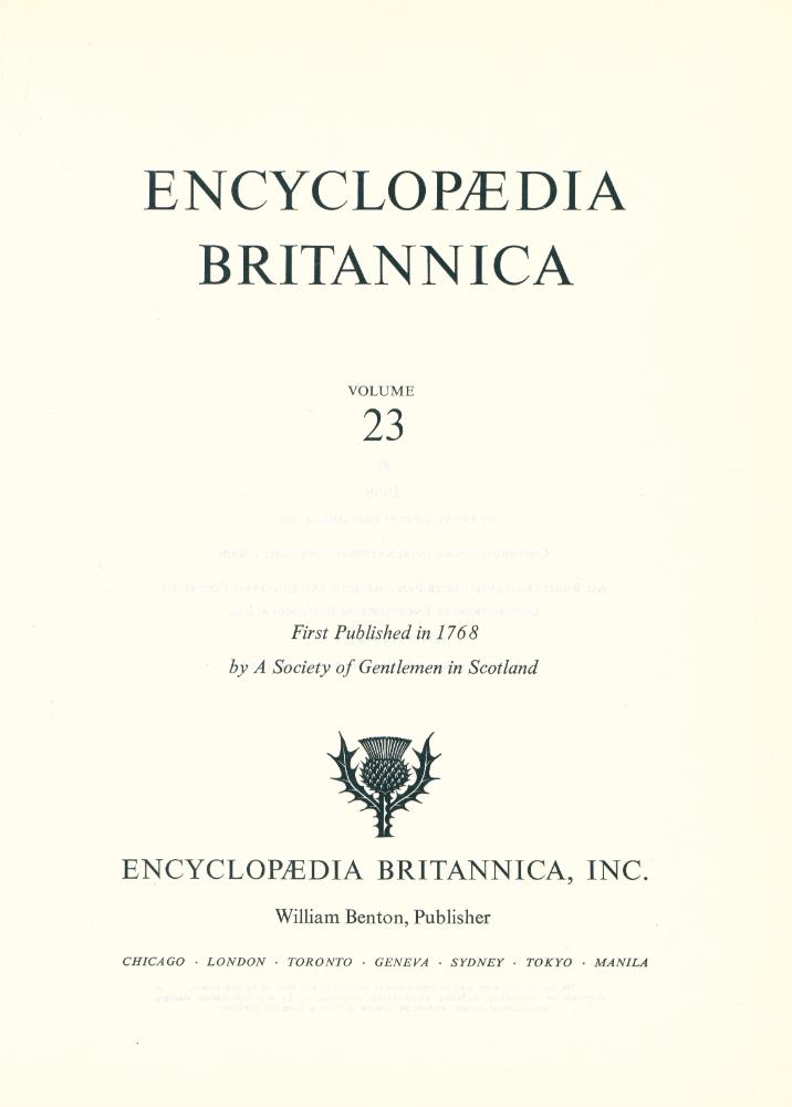 『ENCYCLOPÆDIA BRITANNICA : VOLUME 23』 2