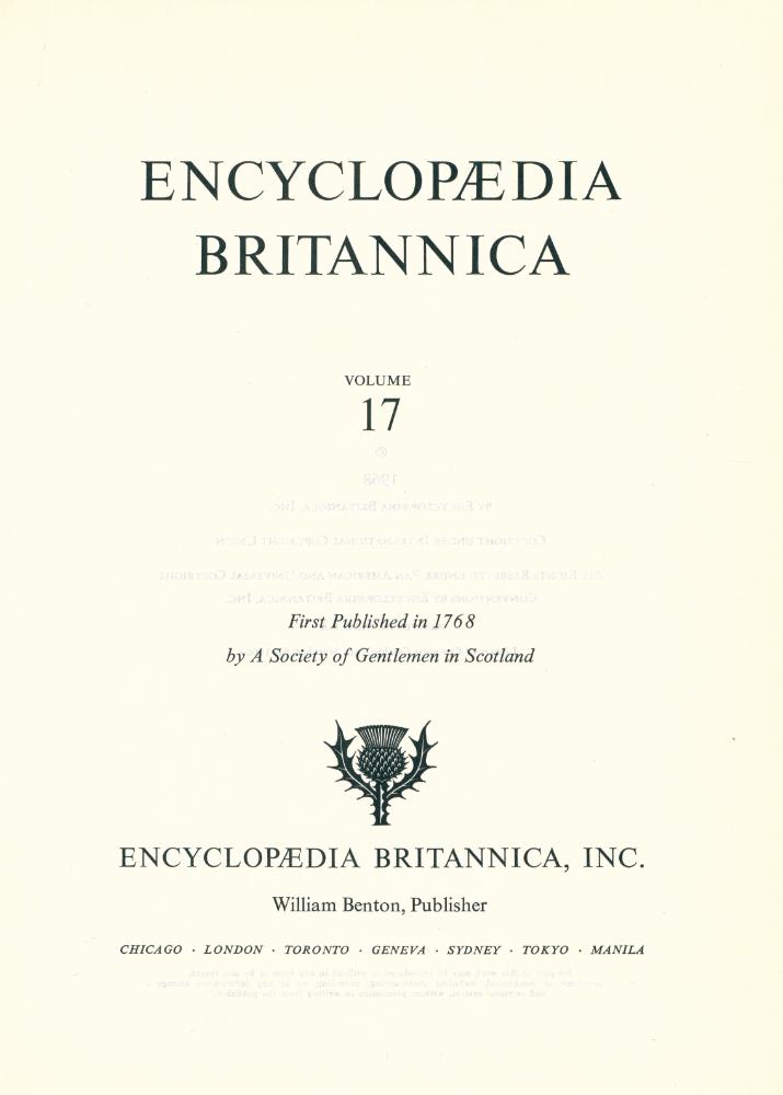 『ENCYCLOPÆDIA BRITANNICA : VOLUME 17』 2