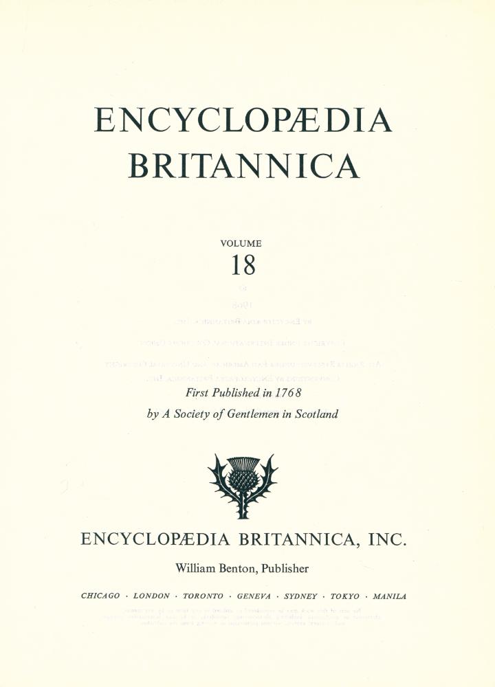 『ENCYCLOPÆDIA BRITANNICA : VOLUME 18』 2