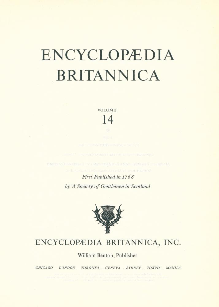 『ENCYCLOPÆDIA BRITANNICA : VOLUME 14』 2