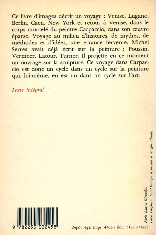 『ESTHÉTIQUES SUR CARPACCIO』 3