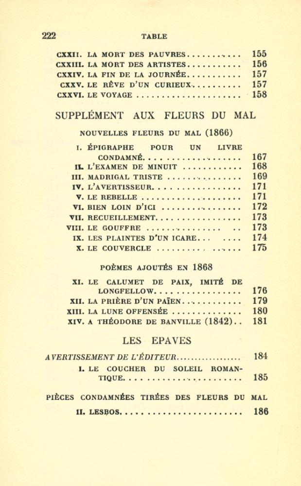 『LES FLEURS DU MAL』 6