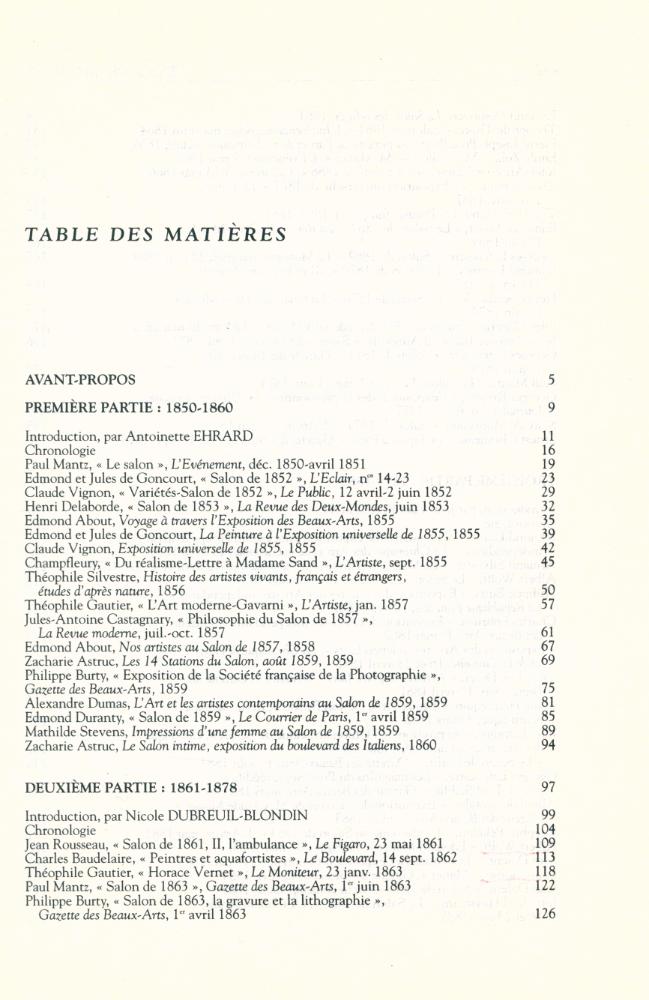 『LA PROMENADE DU CRITIQUE INFLUENT : ANTHOLOGIE DE LA CRITIQUE D'ART EN FRANCE 1850 - 1900』 2