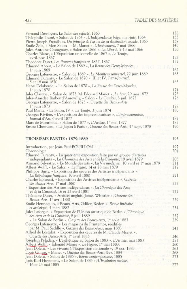 『LA PROMENADE DU CRITIQUE INFLUENT : ANTHOLOGIE DE LA CRITIQUE D'ART EN FRANCE 1850 - 1900』 3