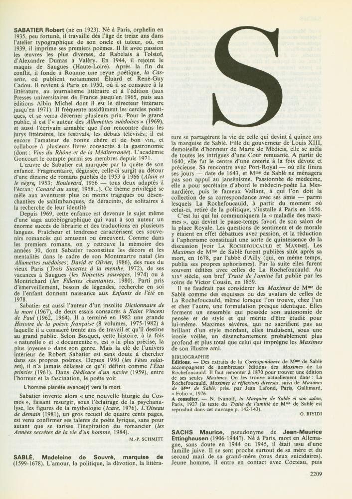 『DICTIONNAIRE DES LITTÉRATURES DE LANGUE FRANÇAISE : S - Z』 2