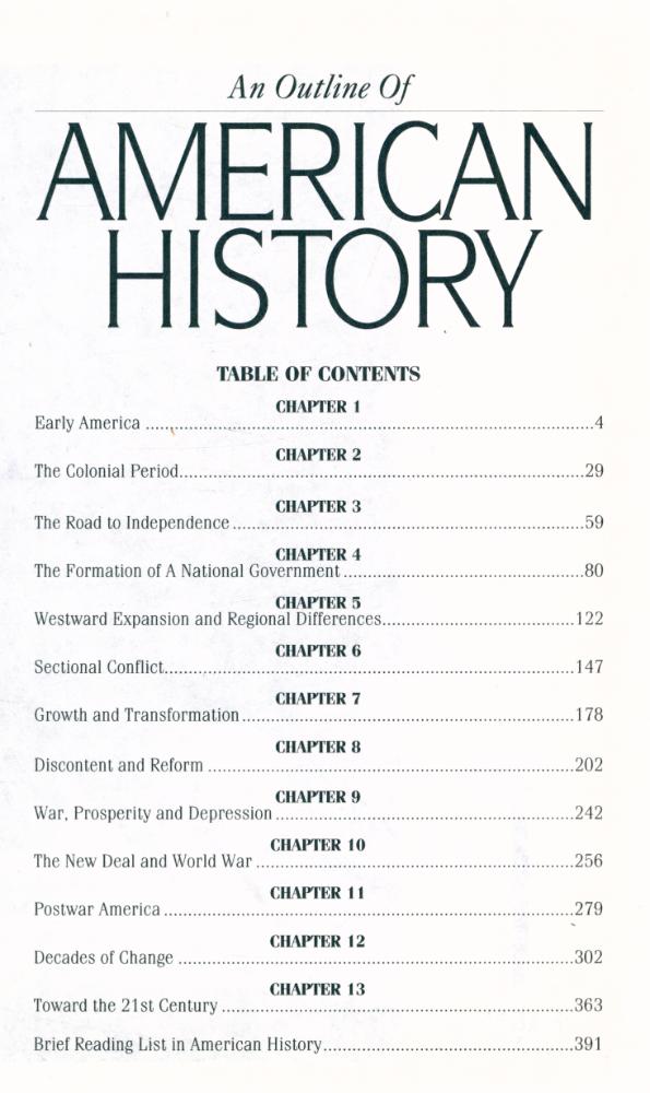 『An Outline Of AMERICAN HISTORY』 2