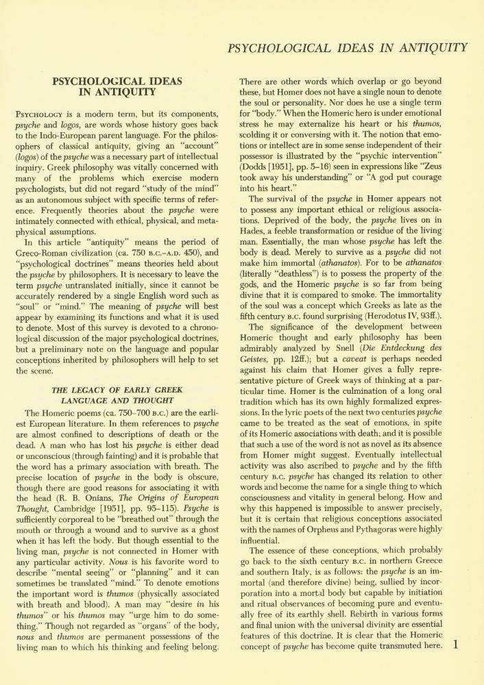 『Dictionary of the History of Ideas : Studies of Selected Pivotal Ideas :  Volume Ⅳ』 2