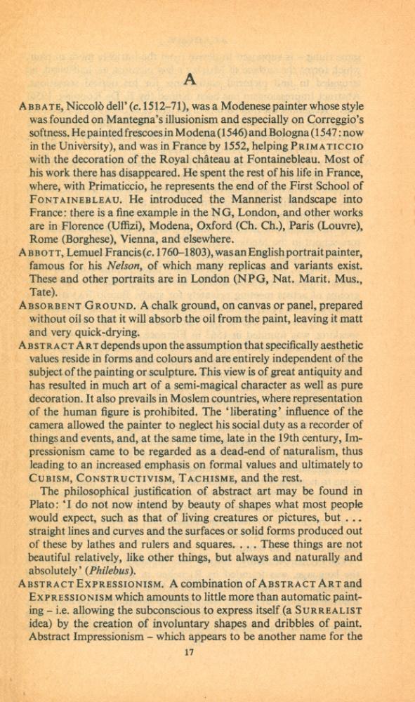『A Dictionary of ART & ARTISTS』 2