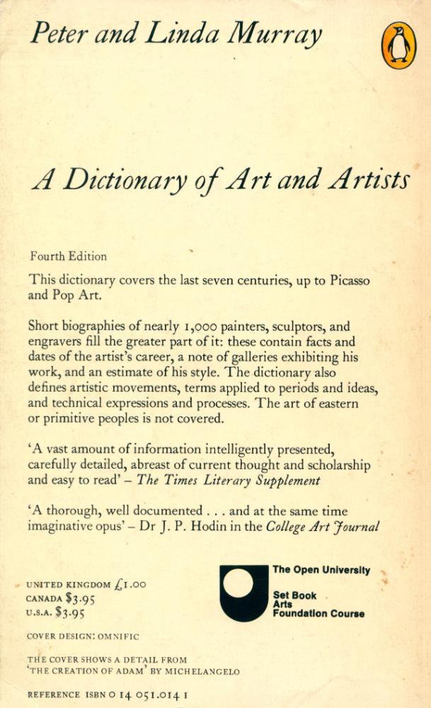 『A Dictionary of ART & ARTISTS』 3