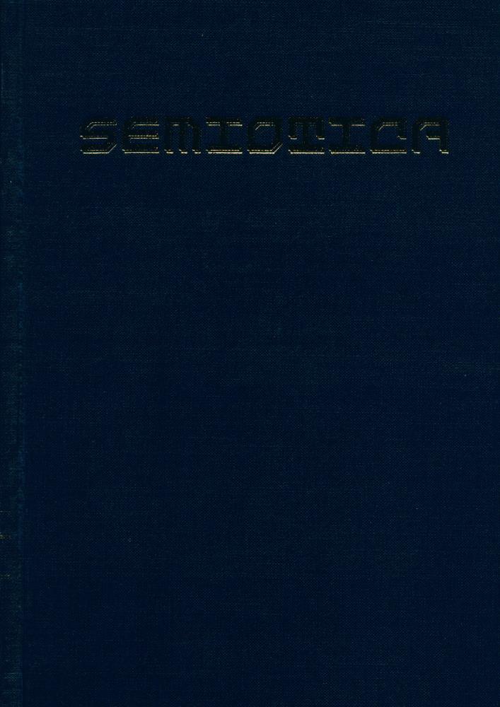 『SEMIOTICA』 1983 Volume 46 - 1 1
