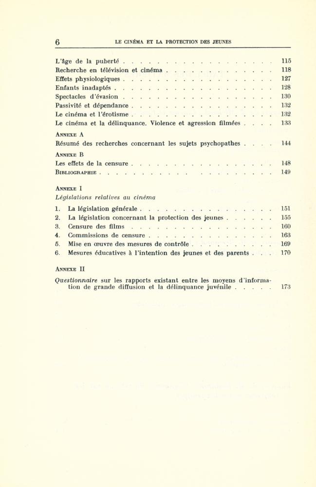 『LE CINEMA ET LA PROTECTION DES JEUNES』 3