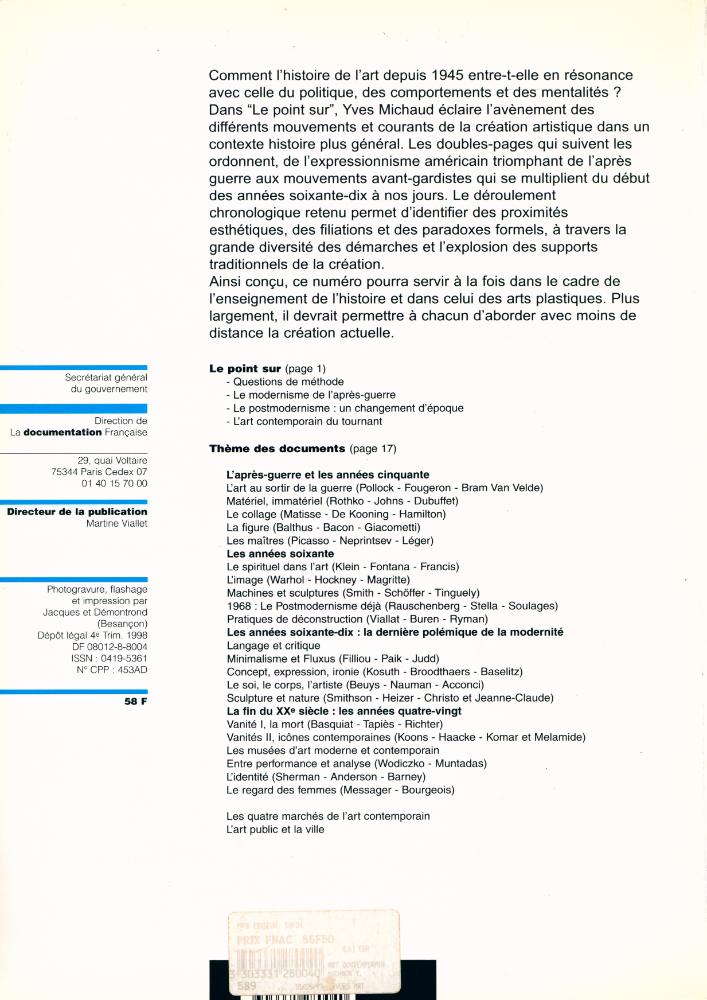 『Documentation Photographique』 N° 8004 Aout 1998 3