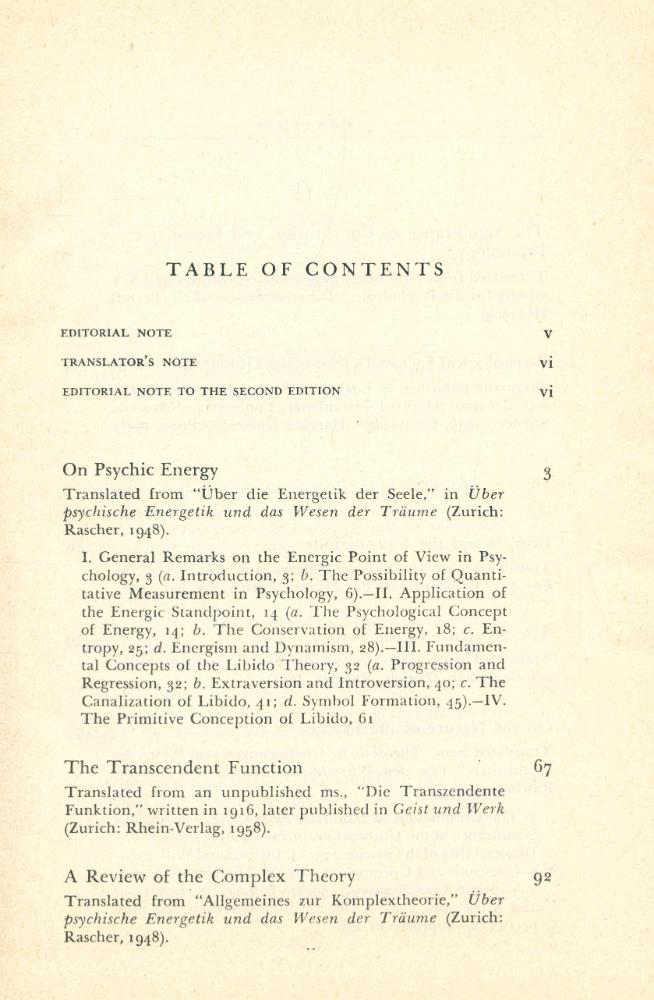 『Collected Works of C.G. Jung, Volume 8 - THE STRUCTURE AND DYNAMICS OF THE PSYCHE』 3