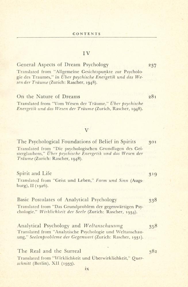 『Collected Works of C.G. Jung, Volume 8 - THE STRUCTURE AND DYNAMICS OF THE PSYCHE』 5