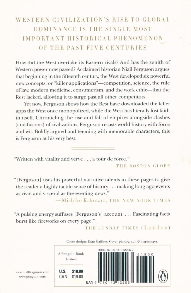 『Civilization : the West and the rest』 4