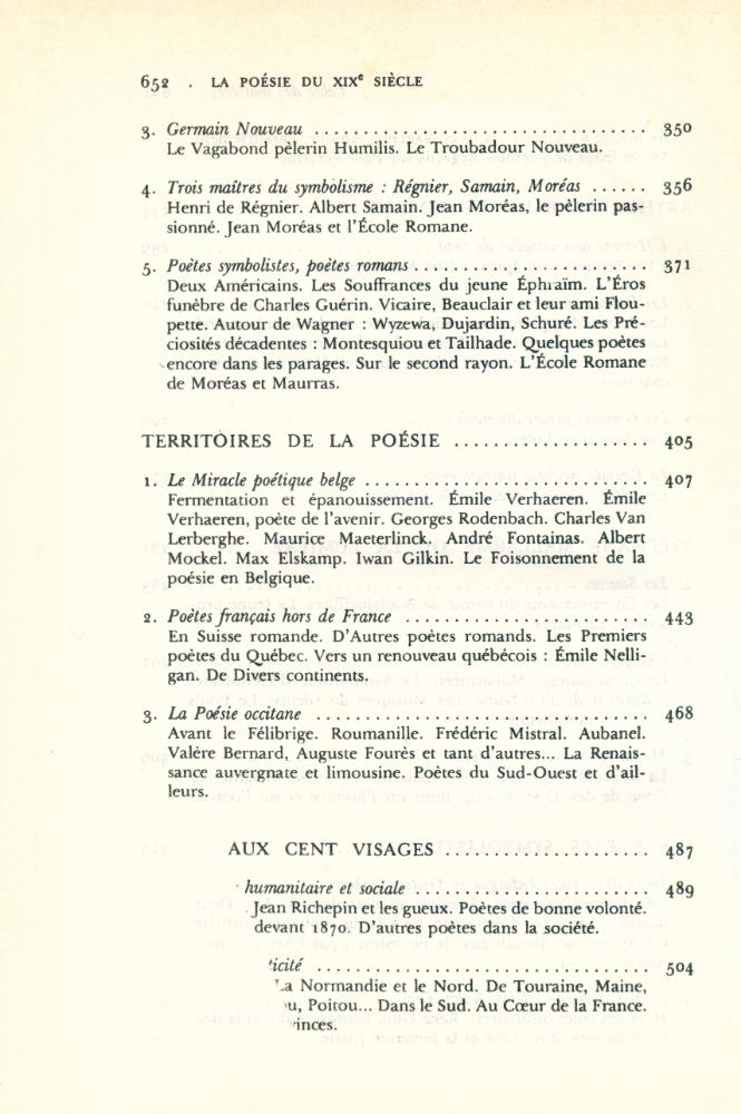 『HISTORIE DE LA POÉSIE FRANÇAISE ; LA POÉSIE DU DIX - NEXUVIÈME SIÈCLE 2 - Naissance de la poésie moderne』 5