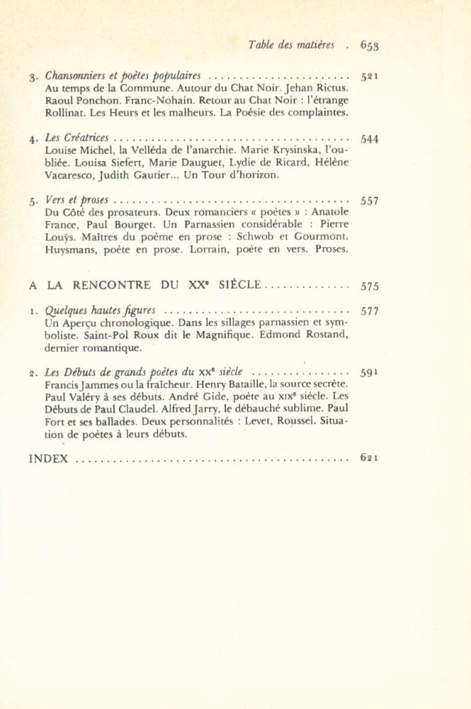 『HISTORIE DE LA POÉSIE FRANÇAISE ; LA POÉSIE DU DIX - NEXUVIÈME SIÈCLE 2 - Naissance de la poésie moderne』 6