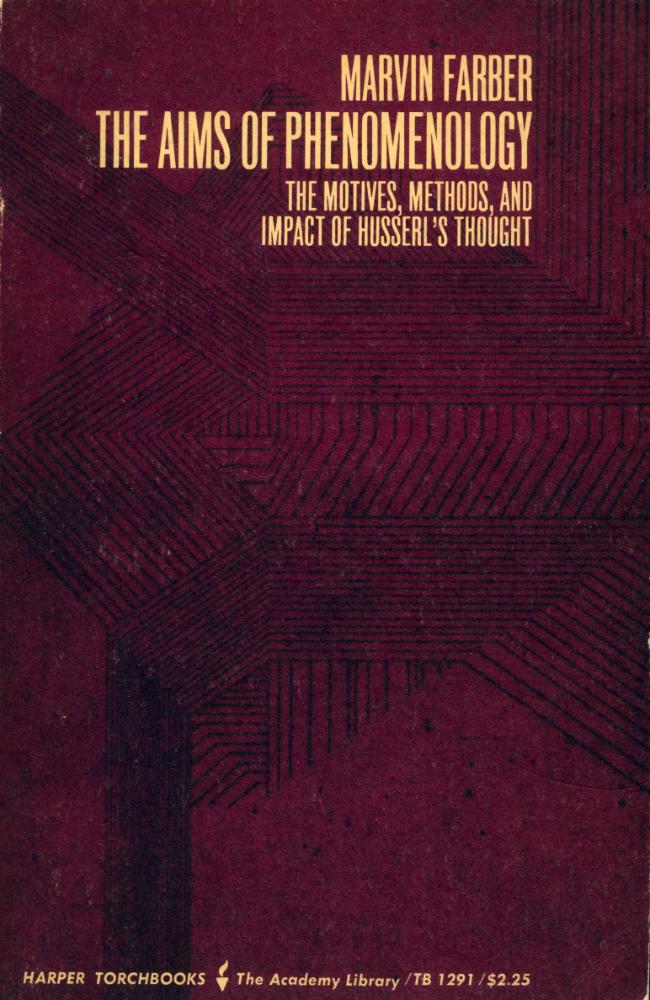 『THE AIMS OF PHENOMENOLOGY』 1
