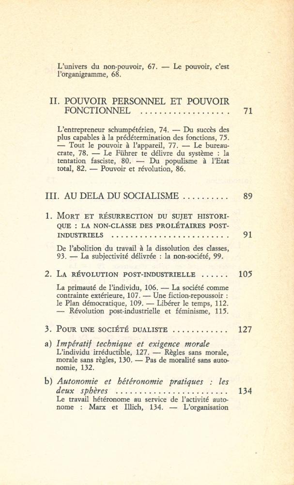 『Adieux au prolétariat : Au delà du socialisme』 3