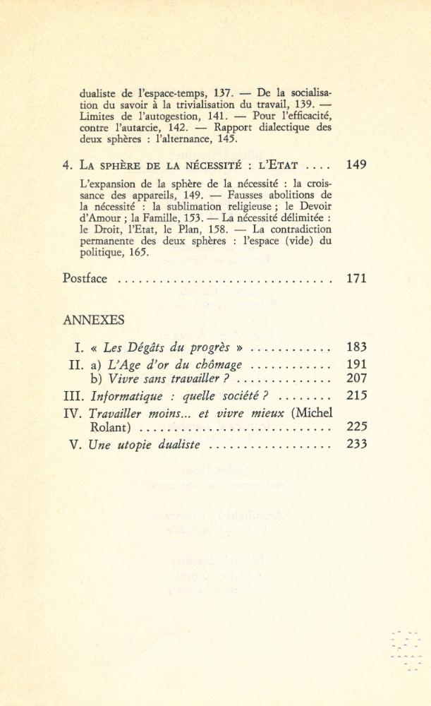『Adieux au prolétariat : Au delà du socialisme』 4