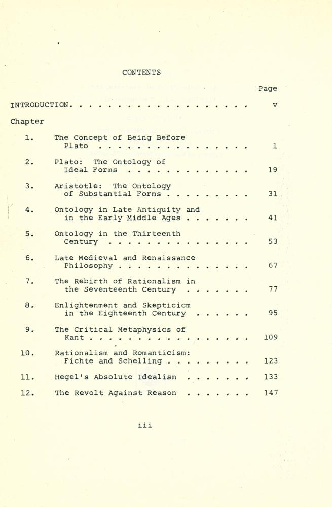 『A HISTORY OF WESTERN ONTOLOGY : From Thales to Heidegger』 2