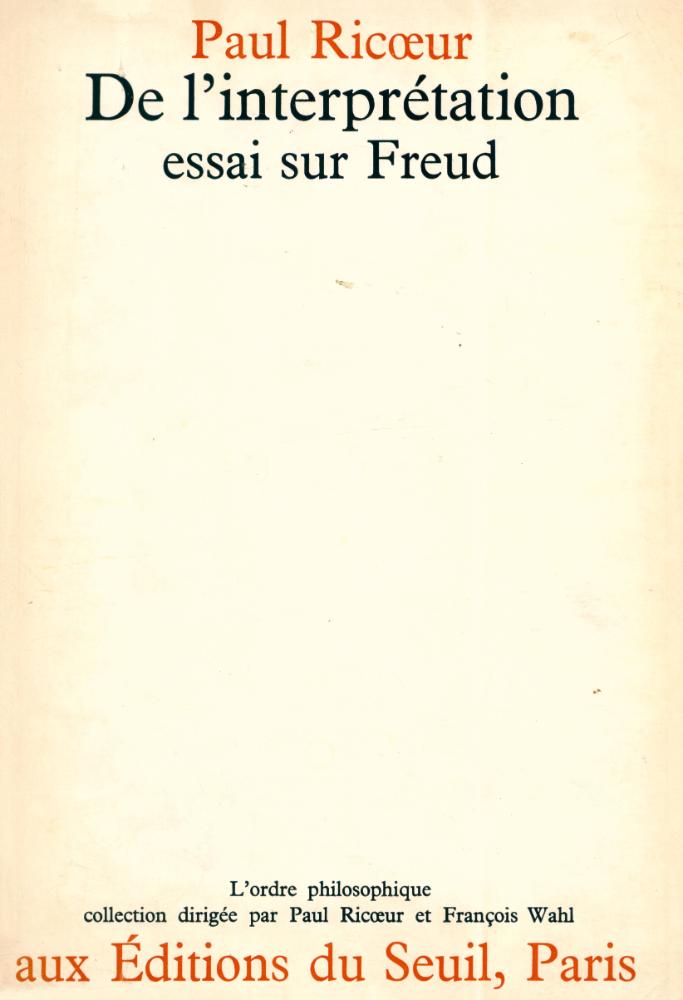 『De l'interprétation : essai sur Freud』 1