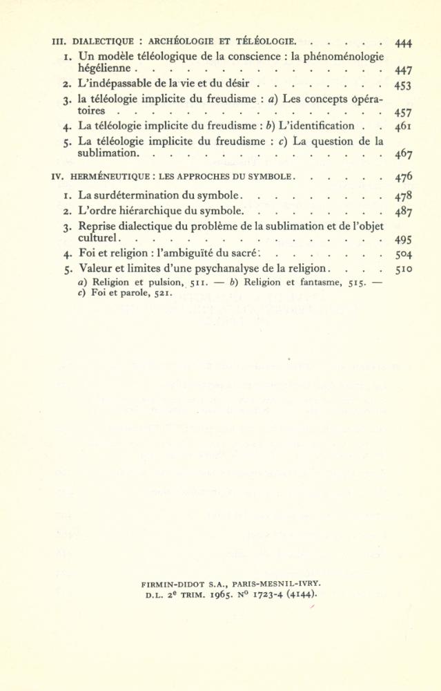 『De l'interprétation : essai sur Freud』 5