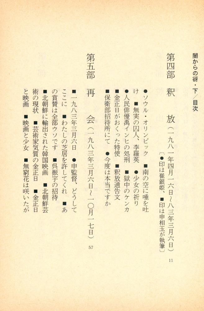 『闇からの谺 : 北朝鮮の内幕 下』 2