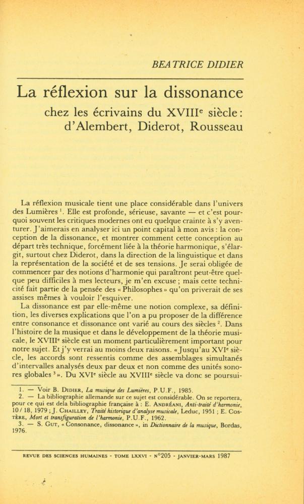 『Revue des Sciences Humaines : 1987 : 205 - 206』 2