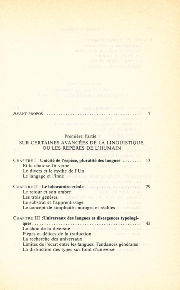 『L'HOMME DE PAROLES : Contribution linguistique aux sciences humaines』 2
