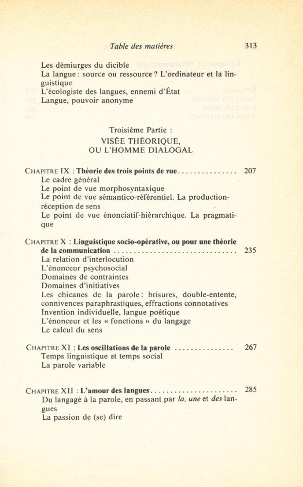 『L'HOMME DE PAROLES : Contribution linguistique aux sciences humaines』 4
