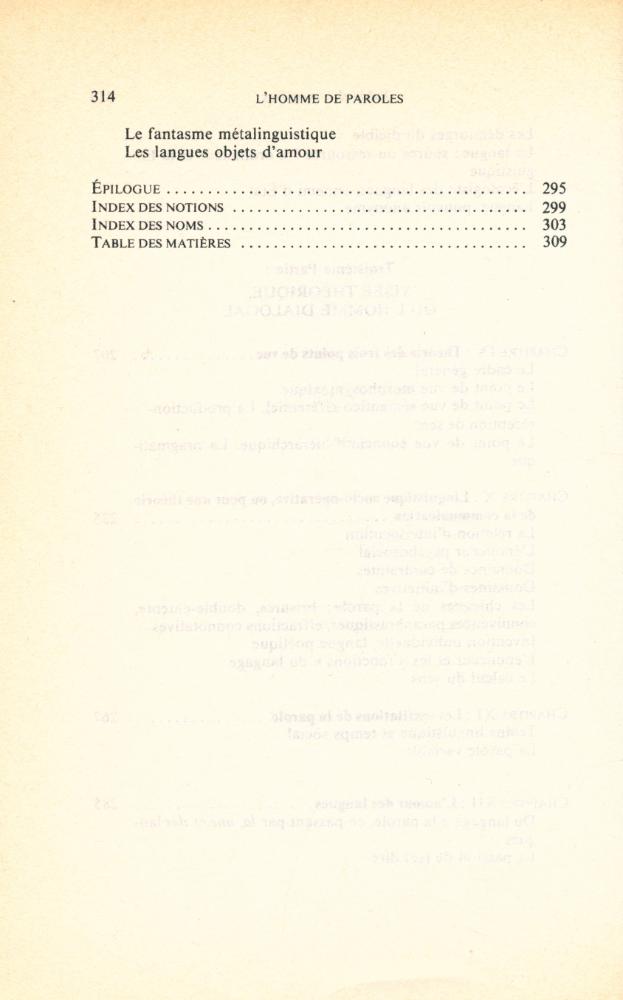 『L'HOMME DE PAROLES : Contribution linguistique aux sciences humaines』 5