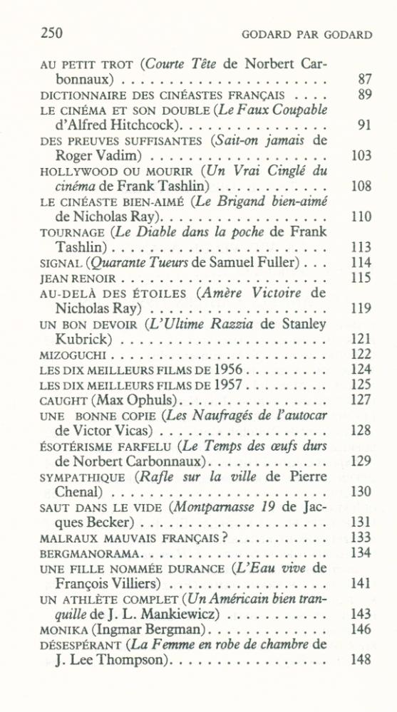『GODARD PAR GODARD : Les années Cahiers(1950 à 1959)』 3