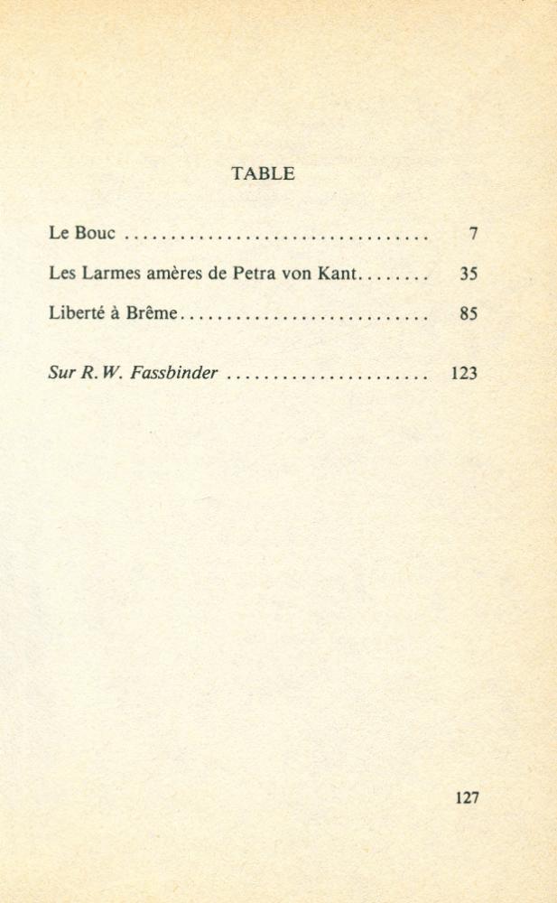『Scène ouverte - LE BOUC, LES LARMES AMÈRES DE PETRA VON KANT, LIBERTÉ À BRÊME』 2