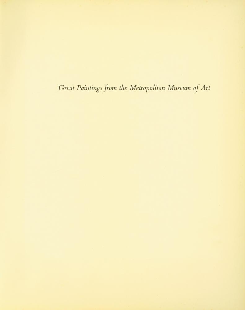 『Great Paintings from the Metropolitan Museum of Art』 2