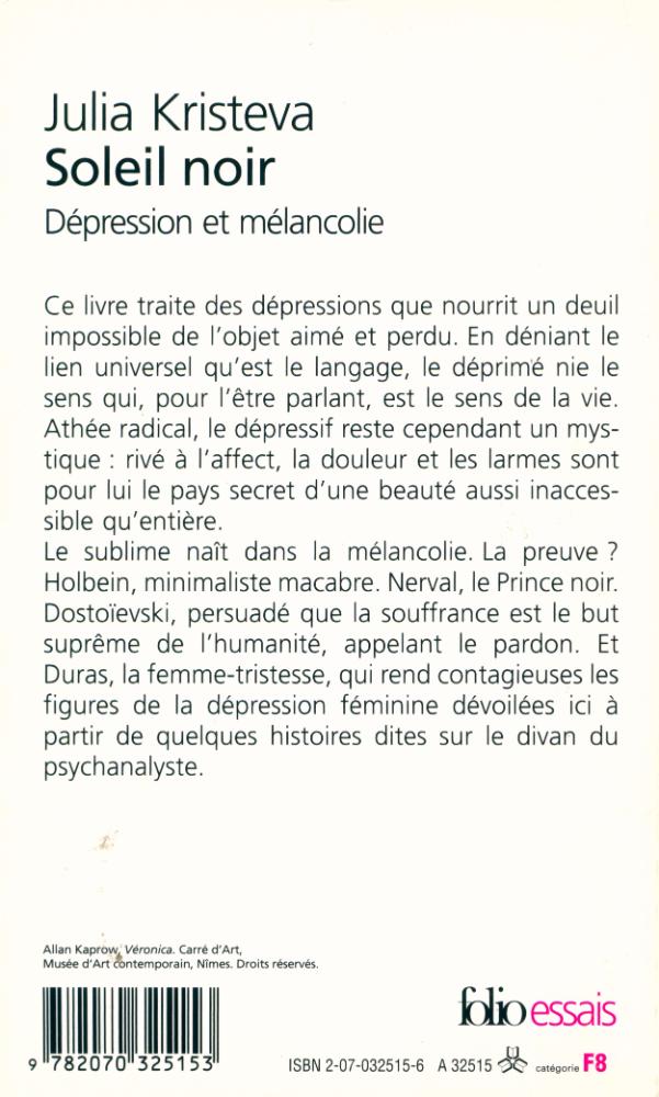 『Soleil noir : Dépression et mélancolie』 3