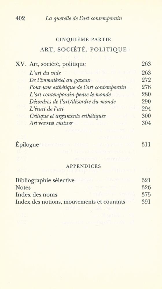 『La querelle de l'art contemporain』 6