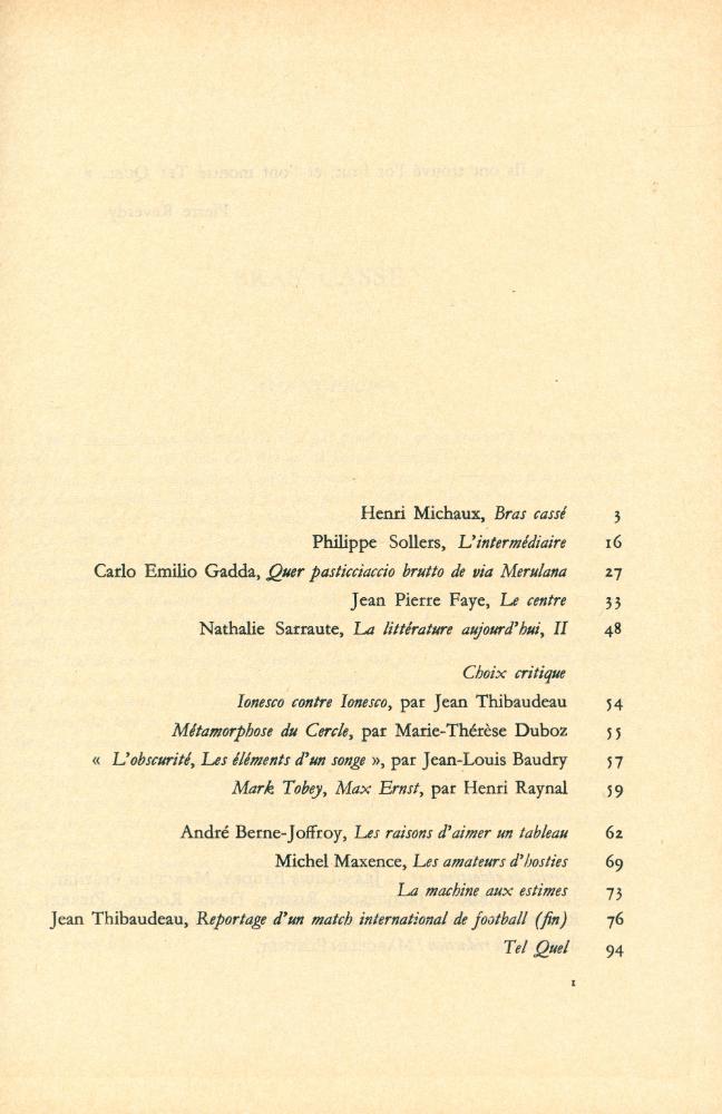 『TEL QUEL : 1962 8~11』 5